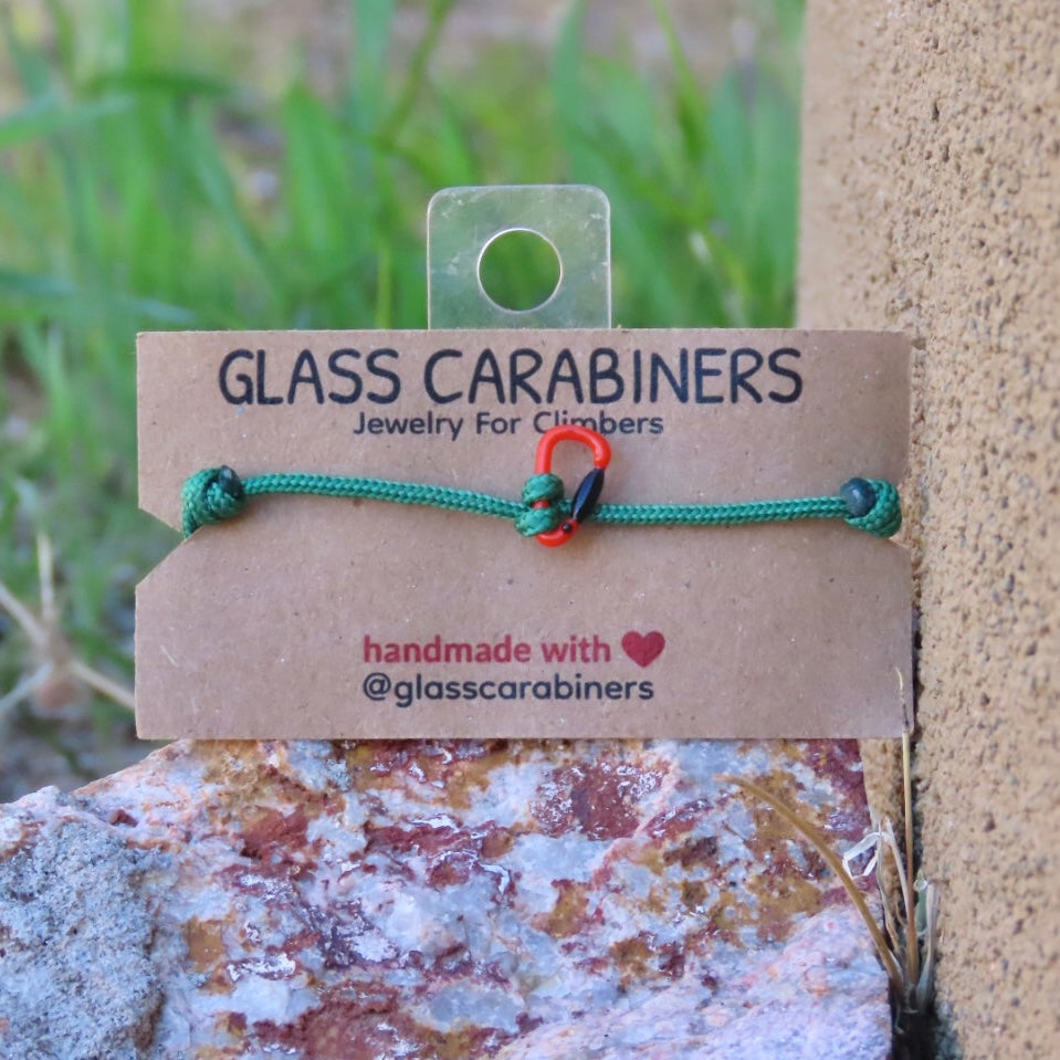 Lava Bracelet | Glass Carabiners | Rock Climbing Gift
