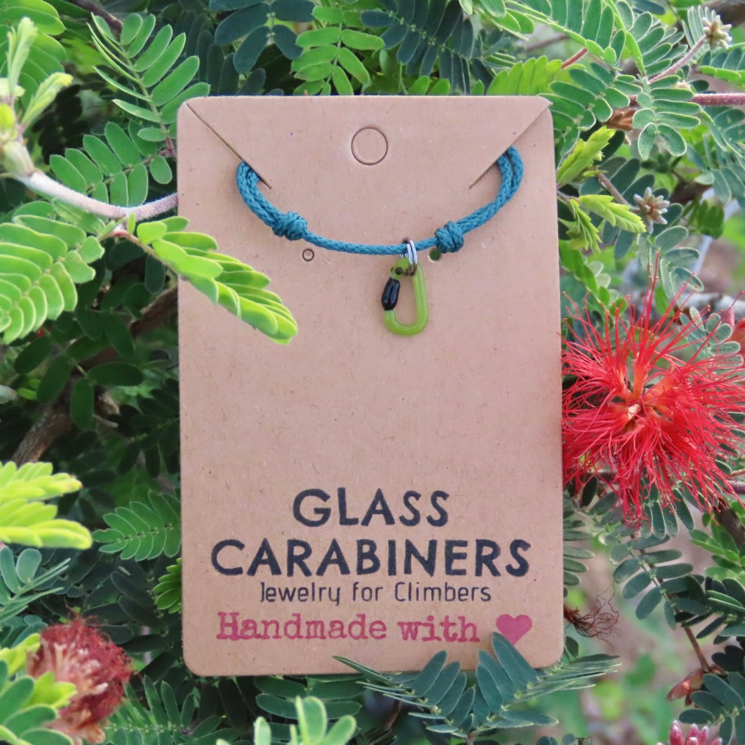 Avocado Necklace | Climbing Gift | Glass Carabiner