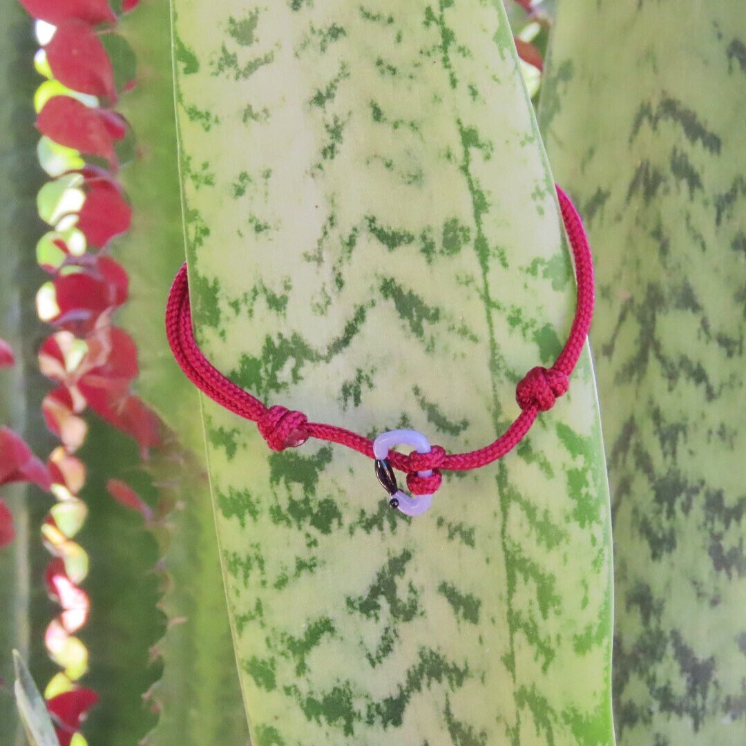 Lavender Bracelet | Glass Carabiner | Rock Climbing Gift