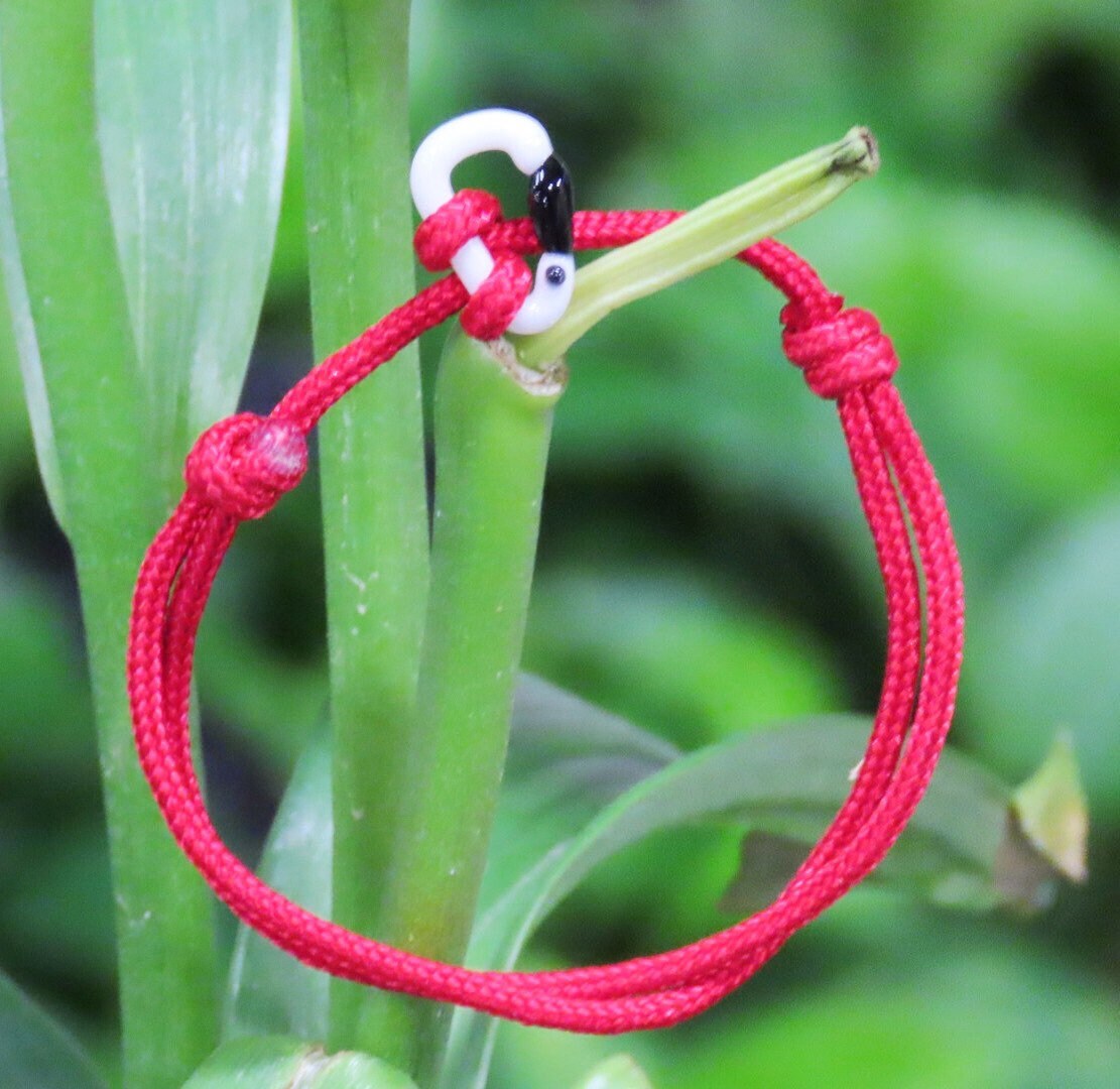 White Bracelet | Glass Carabiner | Rock Climbing Gift
