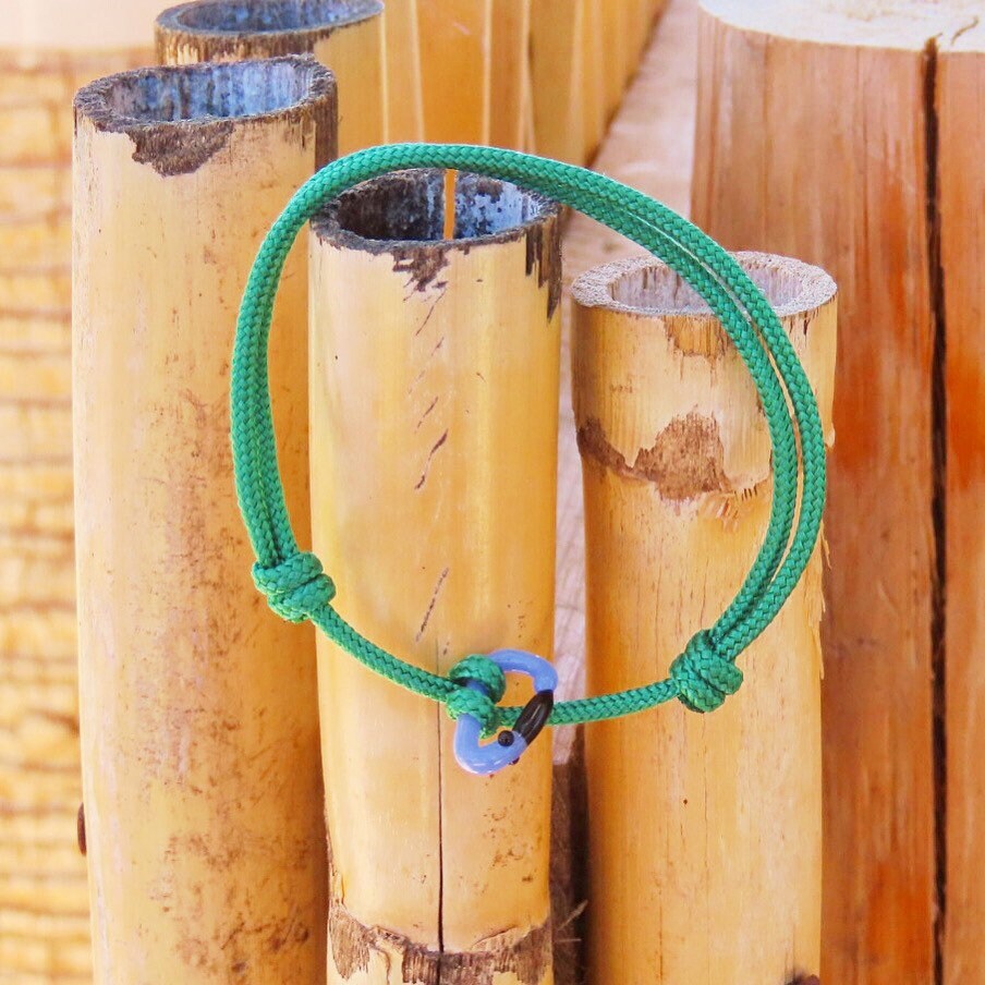 Periwinkle Bracelet | Glass Carabiner | Rock Climbing Gift