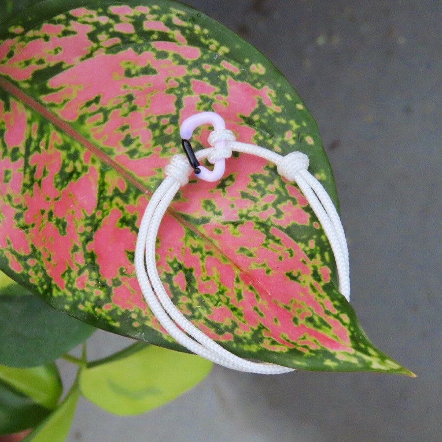 Pink Bracelet | Glass Carabiners | Rock Climbing Gift