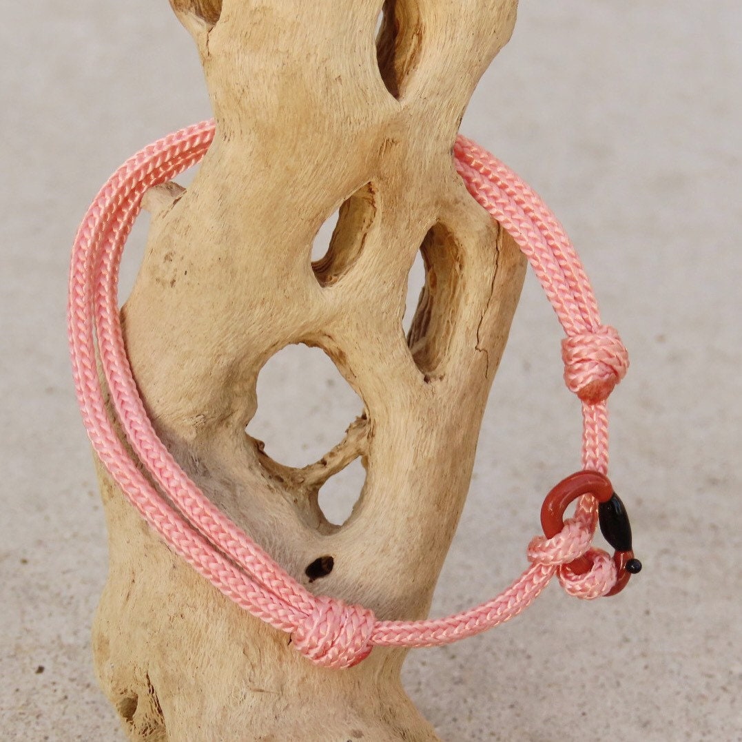 Coral Bracelet | Glass Carabiners | Rock Climbing Gift