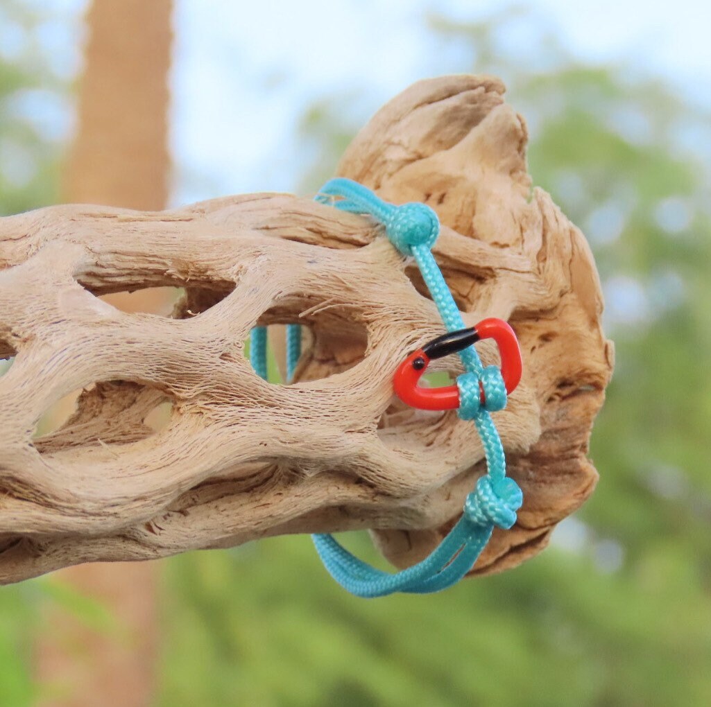 Lava Bracelet | Glass Carabiners | Rock Climbing Gift