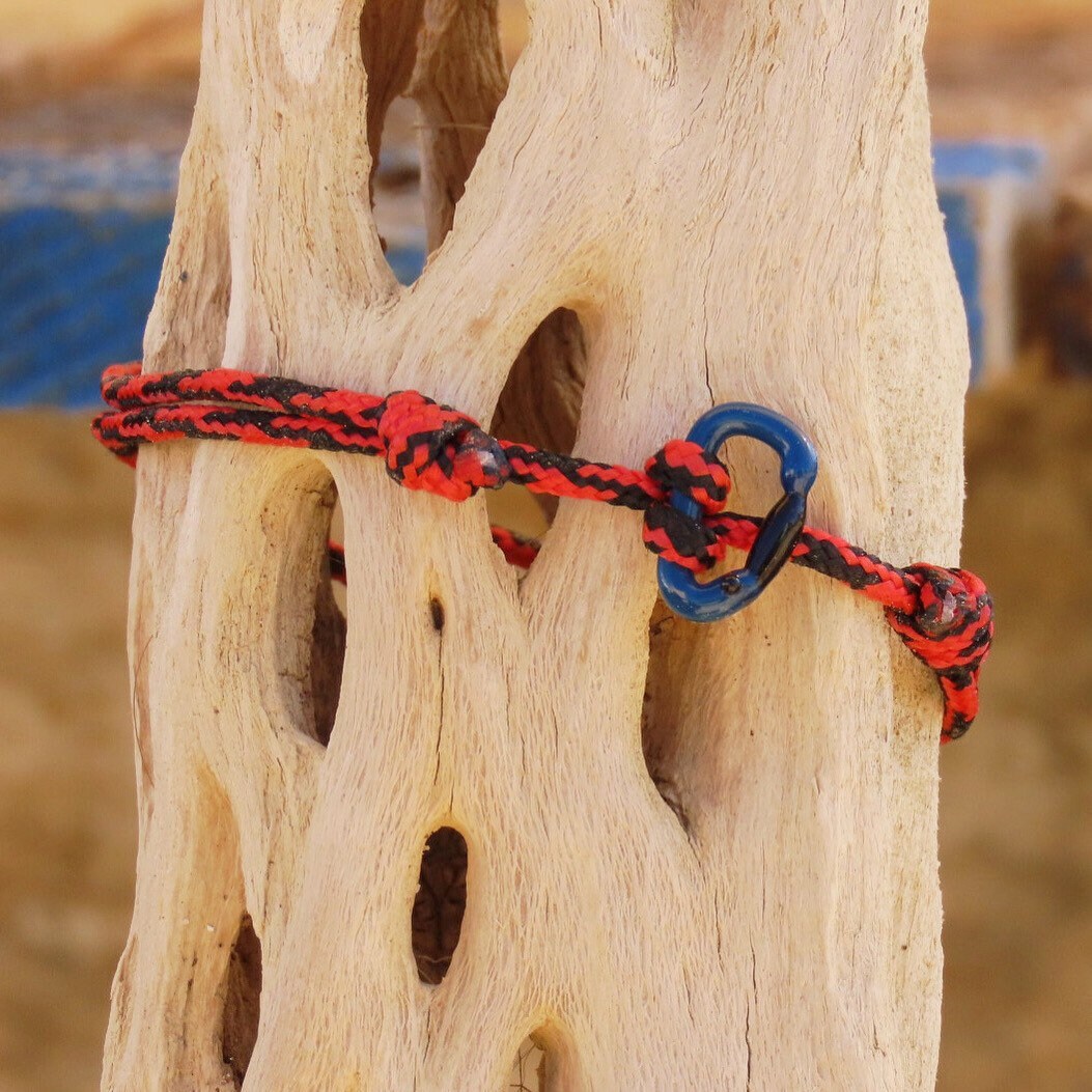 Deep Blue Bracelet | Glass Carabiner | Rock Climbing Gift