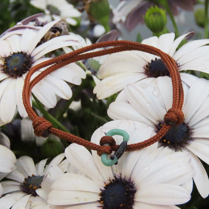 Mint Green Bracelet | Glass Carabiner | Rock Climbing Gift